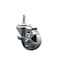 Service Caster Semi Steel Swivel Grip Ring Caster 3'' Wheel & 7/16'' Stem w/Brake SCC-GR20S314-SSS-TLB-716138 - alternate 1